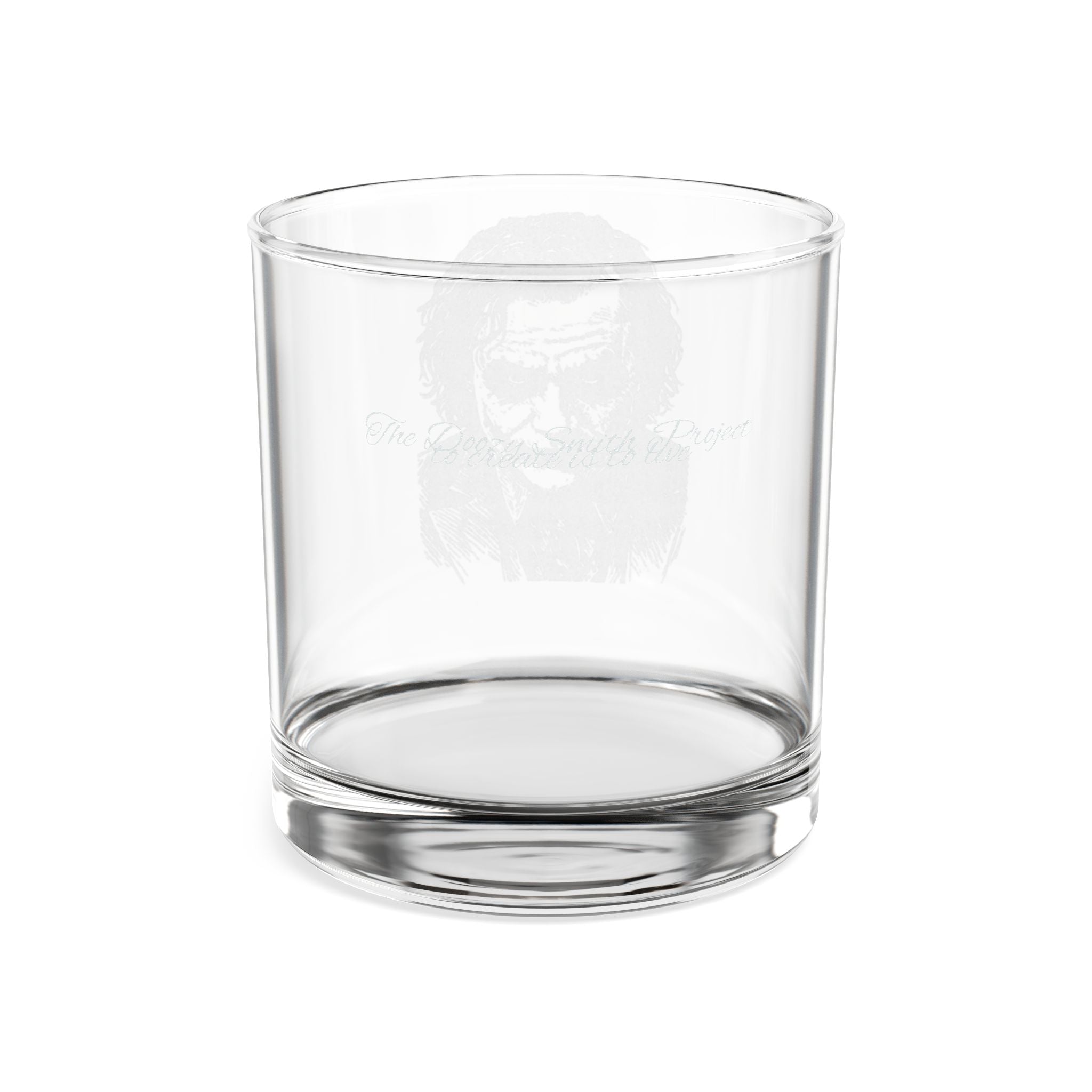 Engraved Joker Portrait Whiskey Glass — 10.5oz Rocks Tumbler