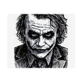 Sketch Portrait Poster — Dark Joker-Inspired Character Art (Unframed)