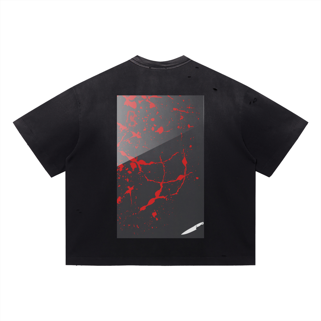 TDSP Blood Slide Tshirt Ripped