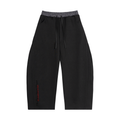 Plaid Waistband Barrel Sweatpants